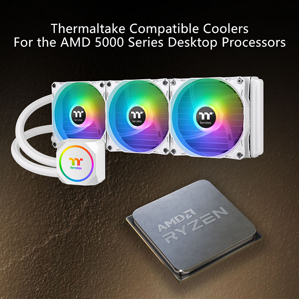 Девять систем жидкостного охлаждения Thermaltake одобрены AMD для использования с процессорами Ryzen для настольных ПК